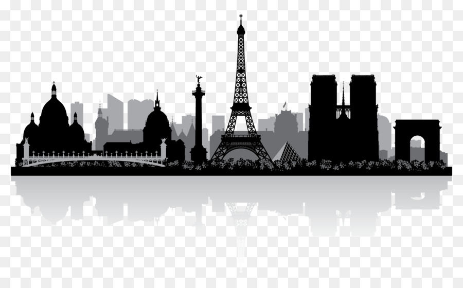 Paris Skyline Silhouette Royalty-free - cityscape png download - 1785*1107 - Free Transparent Paris png Download.