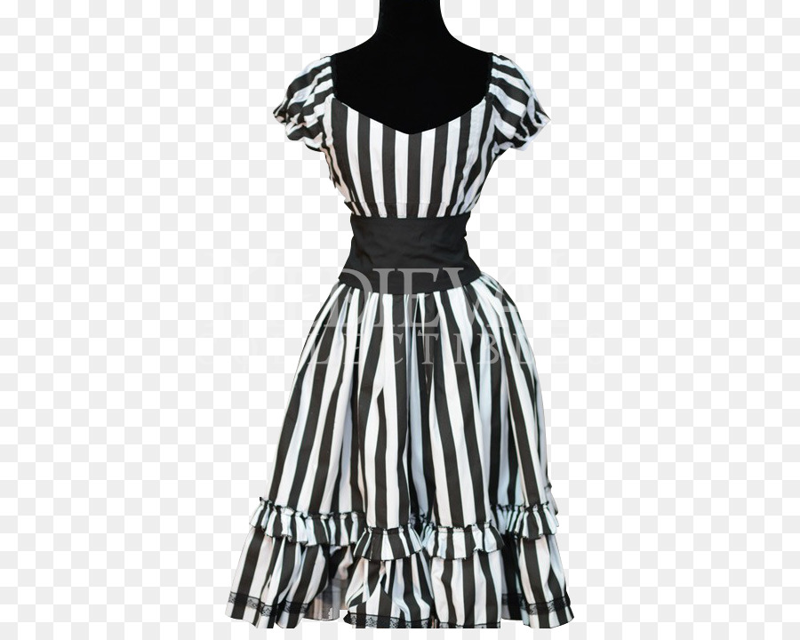 Little black dress Clothing Gothic fashion Goth subculture - Striped Dress PNG Transparent Image png download - 707*707 - Free Transparent Dress png Download.