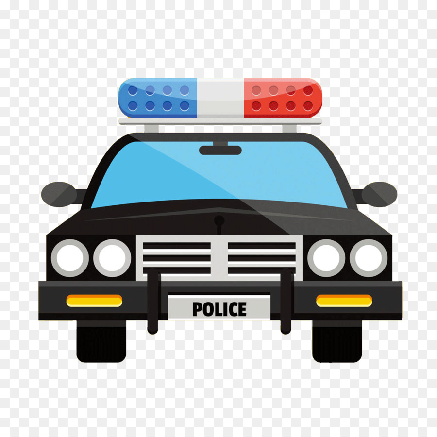 Police car Clip art - Flat cartoon police car png download - 1000*1000 - Free Transparent Car png Download.
