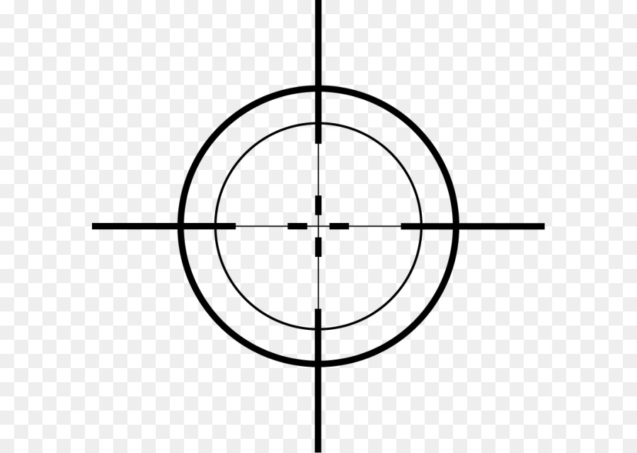 Telescopic sight Reticle Computer Icons - crosshair png download - 640*640 - Free Transparent  png Download.
