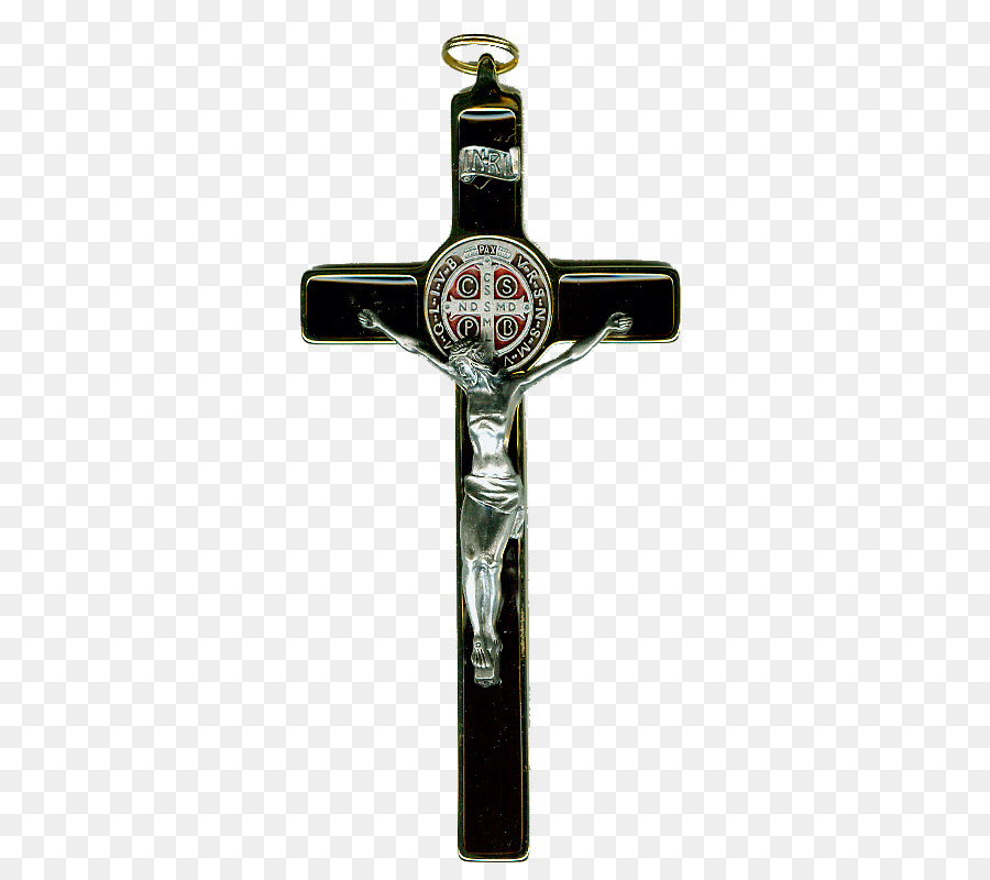 Crucifix Christian cross Saint Benedict Medal Symbol - Crucifix Transparent Png png download - 390*797 - Free Transparent Crucifix png Download.