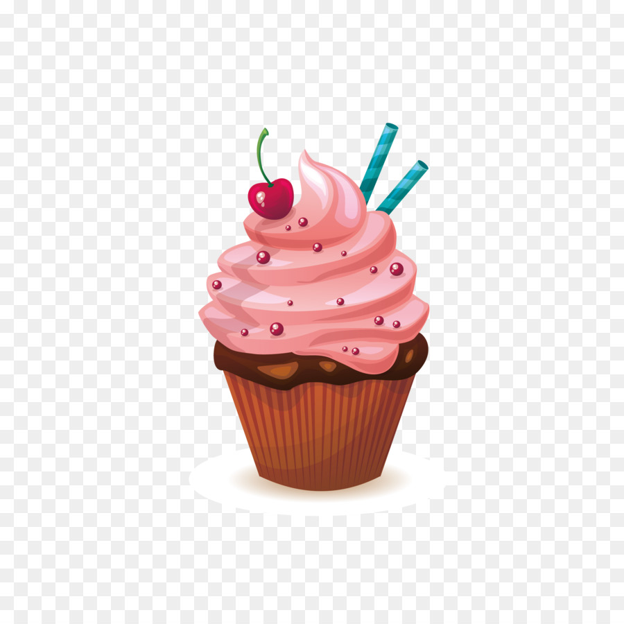 Cupcake Muffin Icing Red velvet cake Birthday cake - Cherry cake vector png download - 2362*2362 - Free Transparent Cupcake png Download.