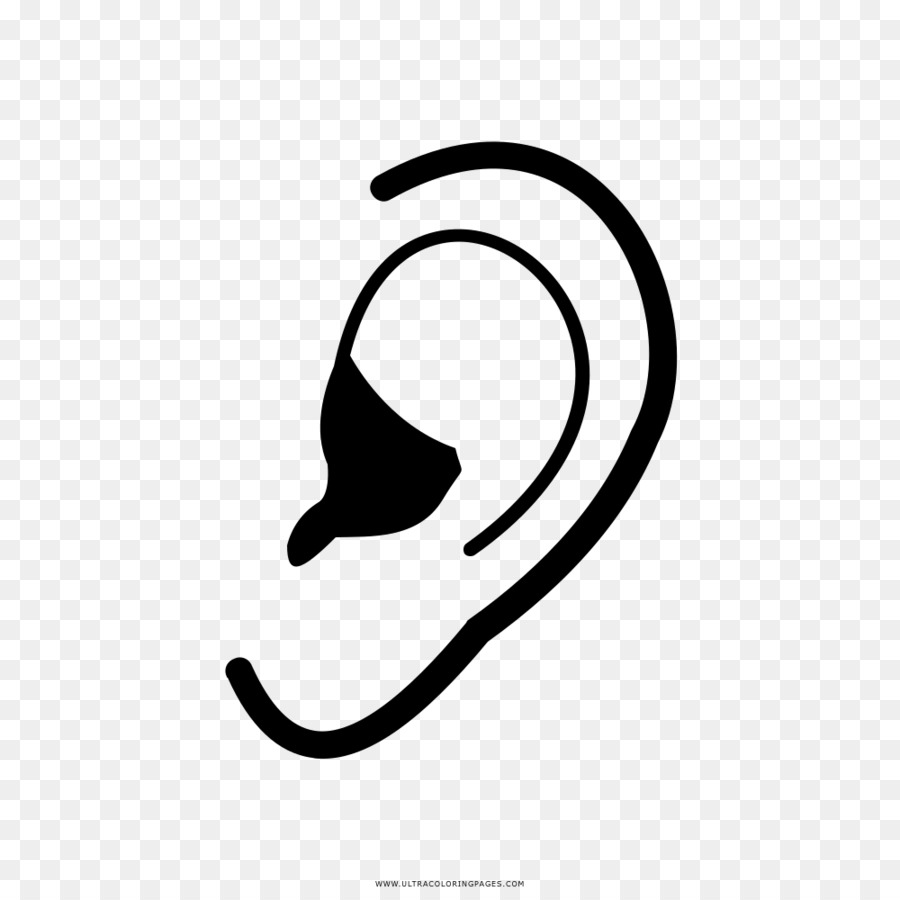 Ear Drawing Coloring book Auricle - ear png download - 1000*1000 - Free Transparent Ear png Download.