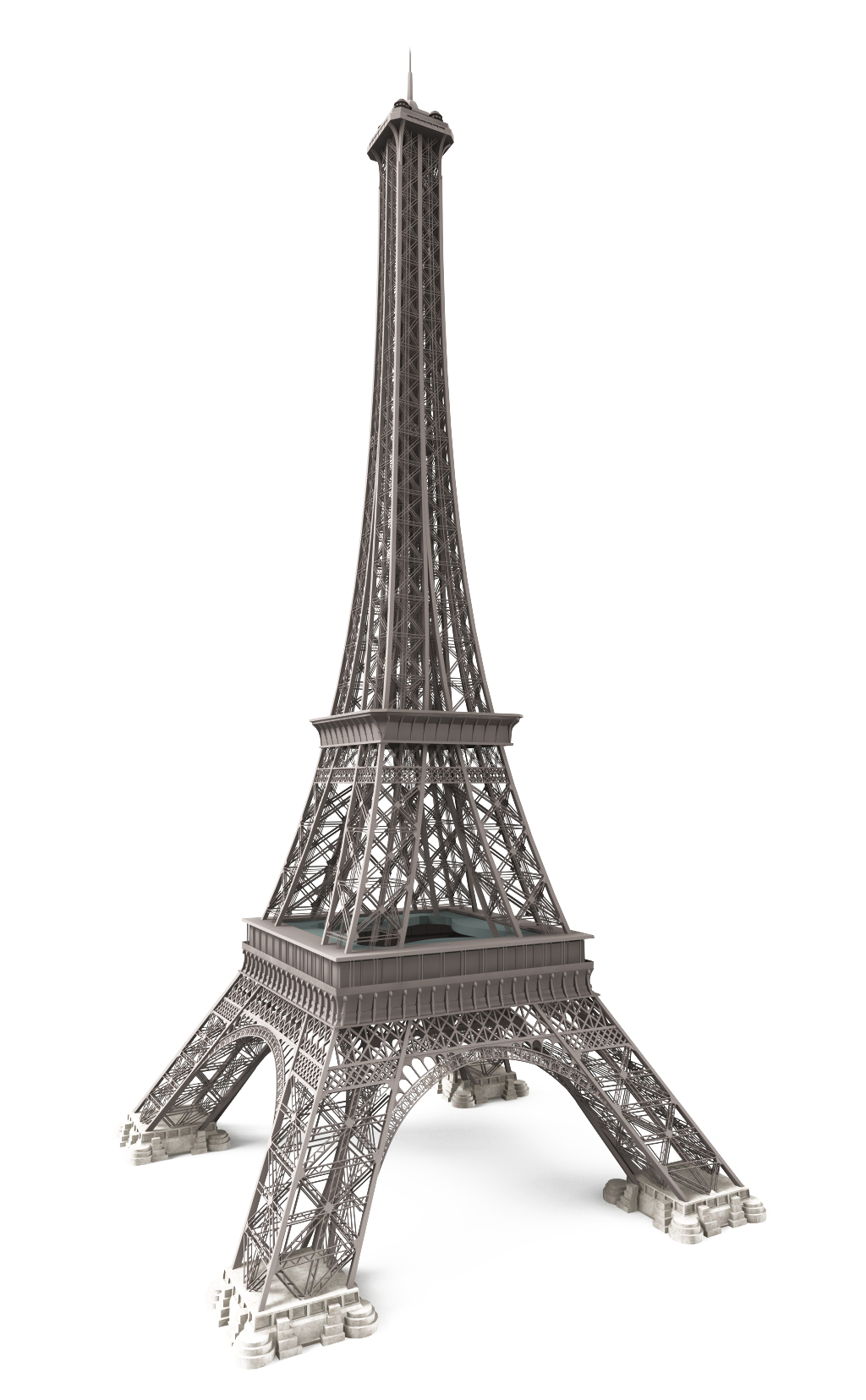 Eiffel Tower 3D computer graphics 3D modeling 3D printing - Exquisite