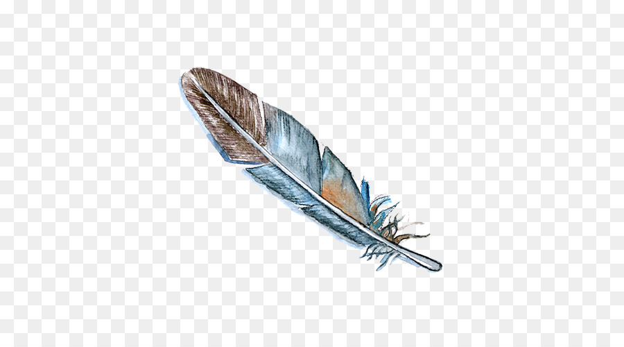 Feather Bird Watercolor painting Drawing - feather png download - 500*500 - Free Transparent Feather png Download.