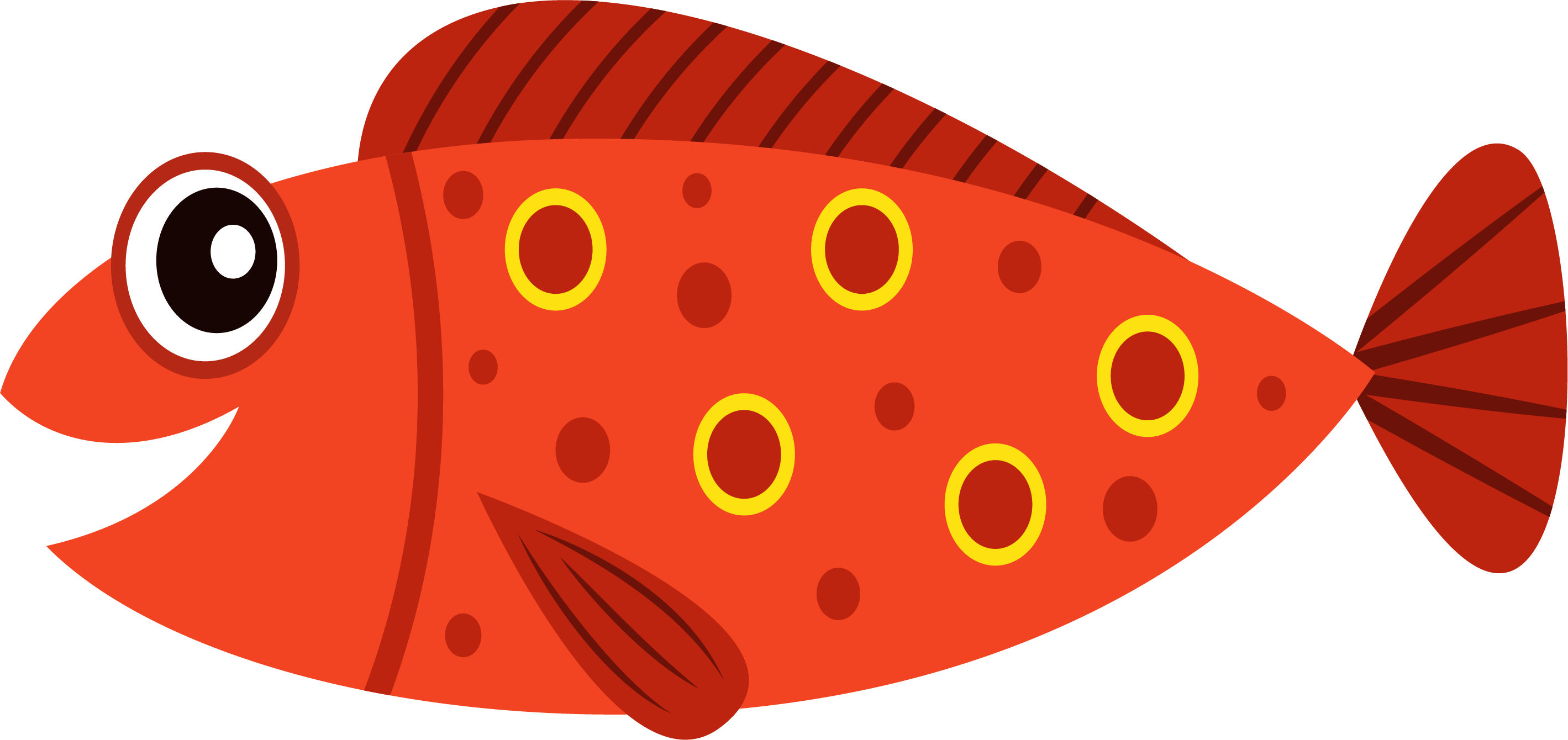 Fish Cartoon Clip art - fish png download - 2838*1340 - Free