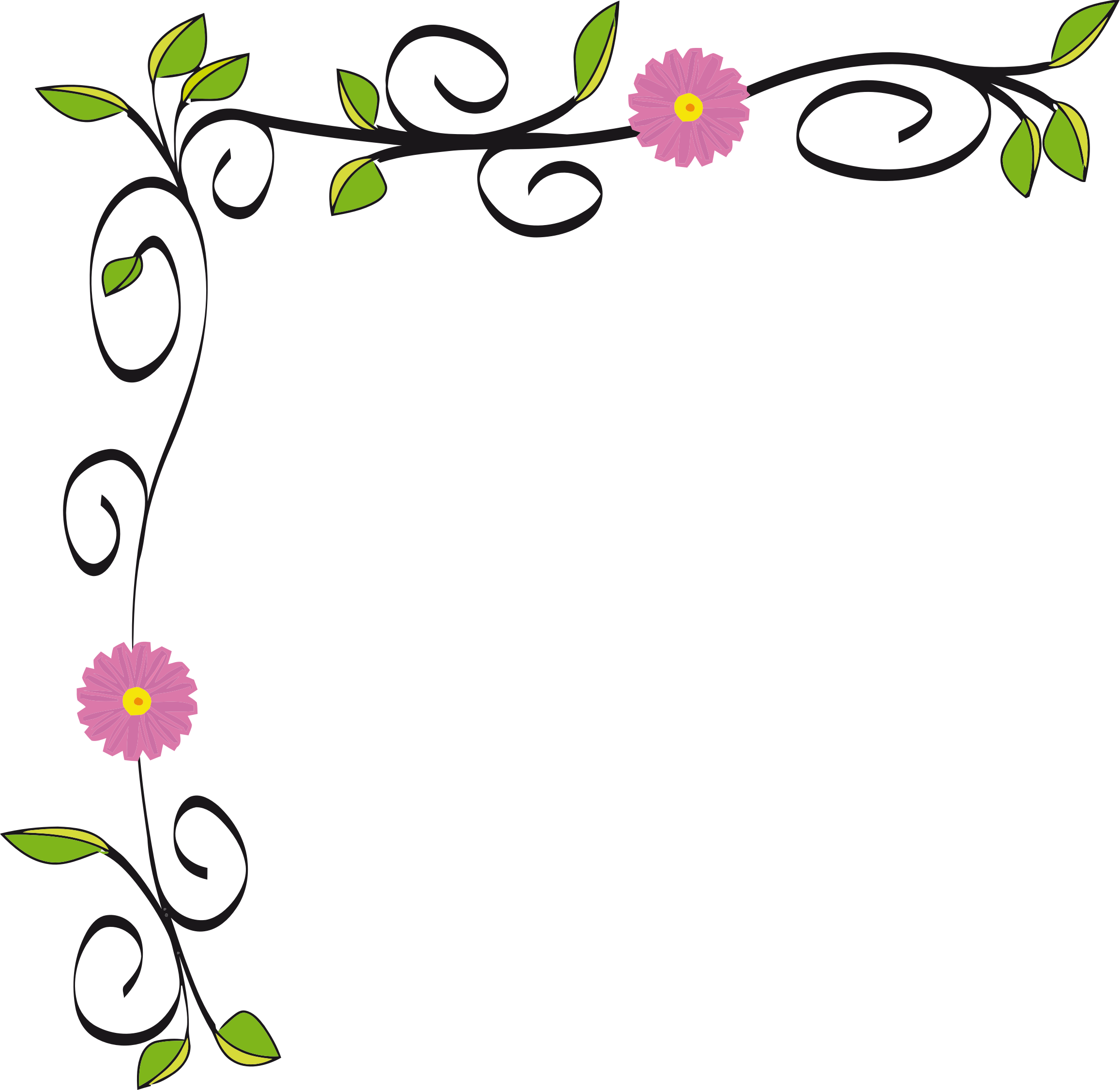 Border Flowers Clip art - flower border png download - 2314*2252 - Free