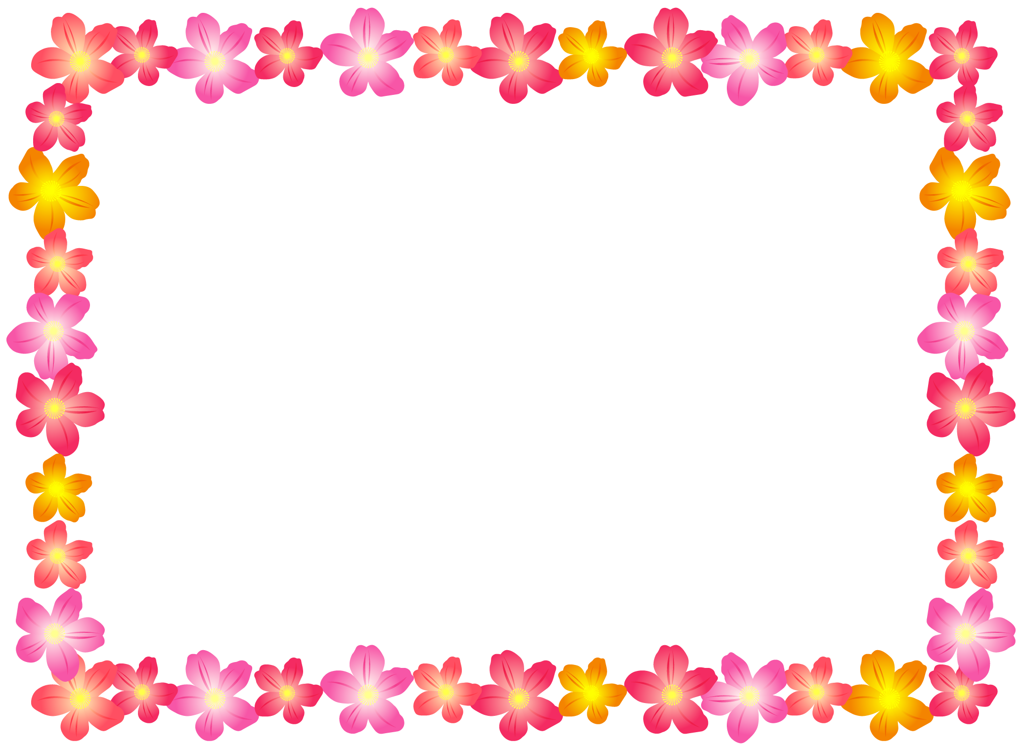 floral frame.png - others png download - 2067*1515 - Free Transparent