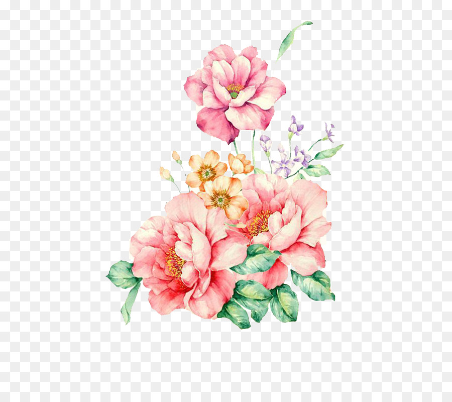 Flower Watercolor painting - Floral Watercolor png download - 600*800 - Free Transparent Watercolour Flowers png Download.
