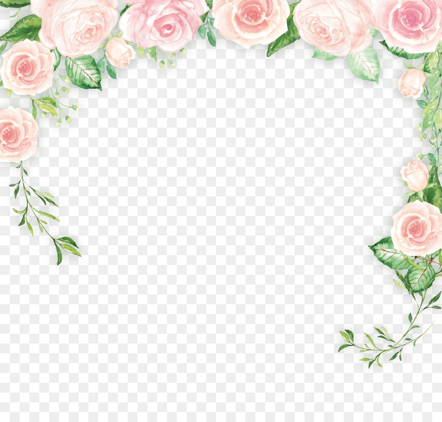 Border Flowers Clip art - Small fresh flowers background material png download - 3402*3189 - Free Transparent Border Flowers png Download.