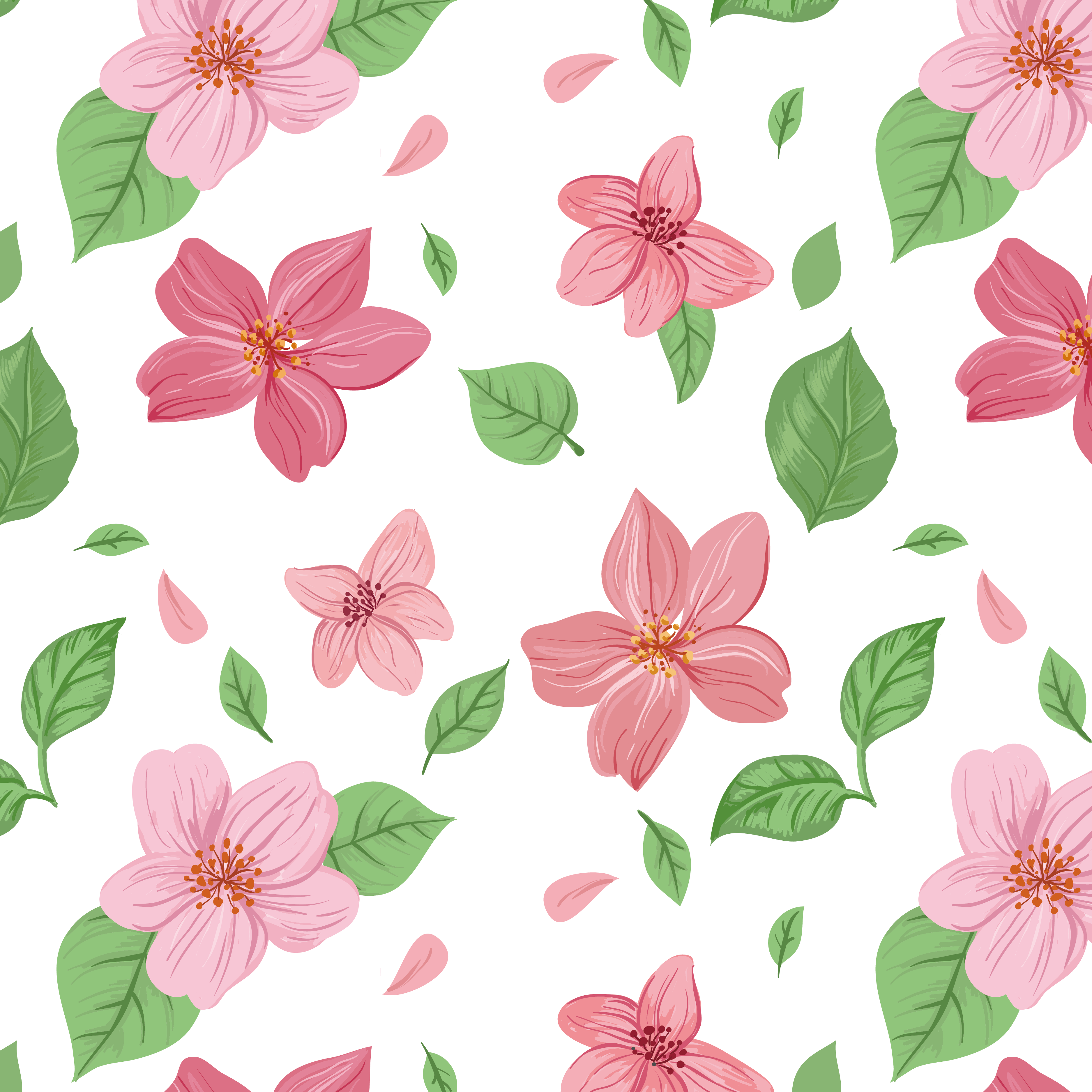 Pink flowers Euclidean vector - Flower background png download - 3750