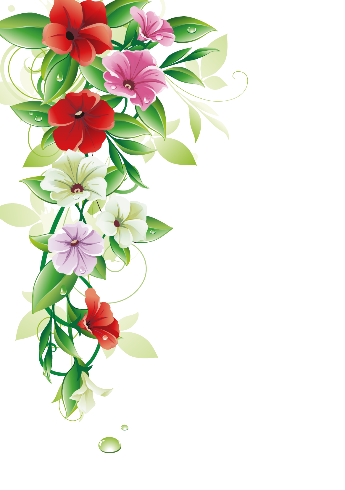 Flower Clip art - Flower Border png download - 1166*1654 - Free