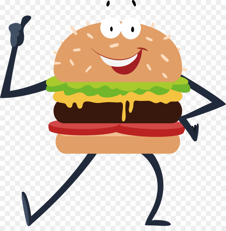 Hamburger Fast food French fries Cuisine of the United States - Dancing burger villain png download - 2945*2948 - Free Transparent Hamburger png Download.