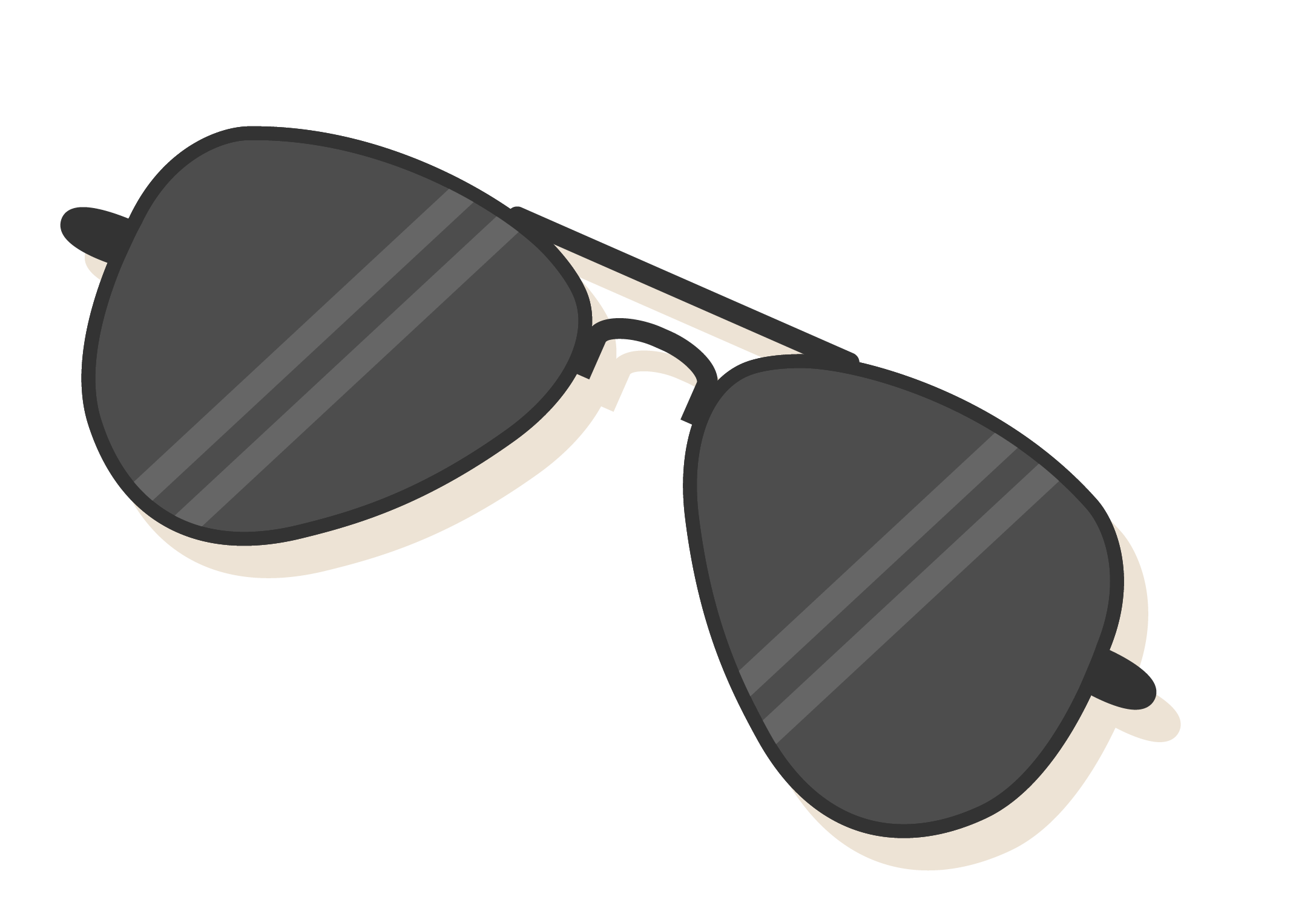 Sunglasses - Cartoon sunglasses png download - 2174*1526 - Free