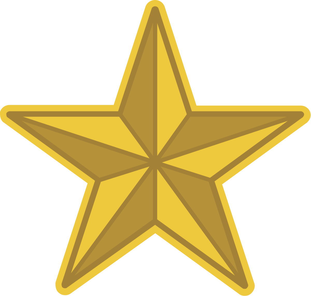 Gold Star Royalty-free Clip art - gold png download - 1200*1143 - Free