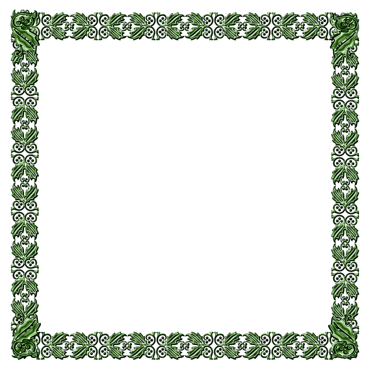 Picture Frames Digital scrapbooking - green border png download - 1200* ...
