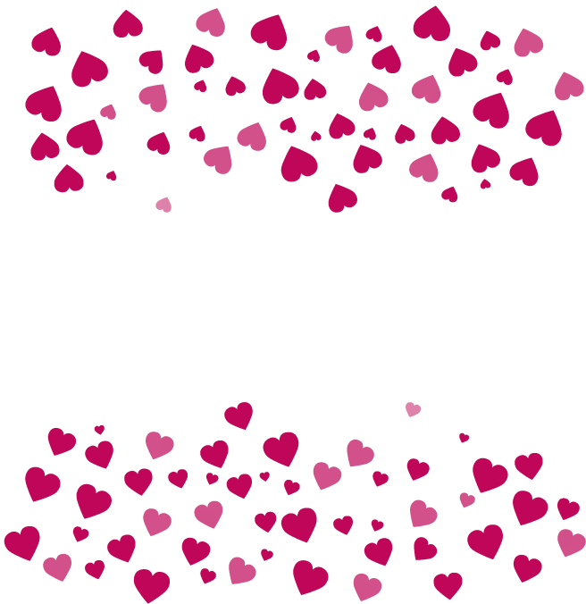 Heart Valentines Day Clip art - Cartoon Heart Border png download - 656