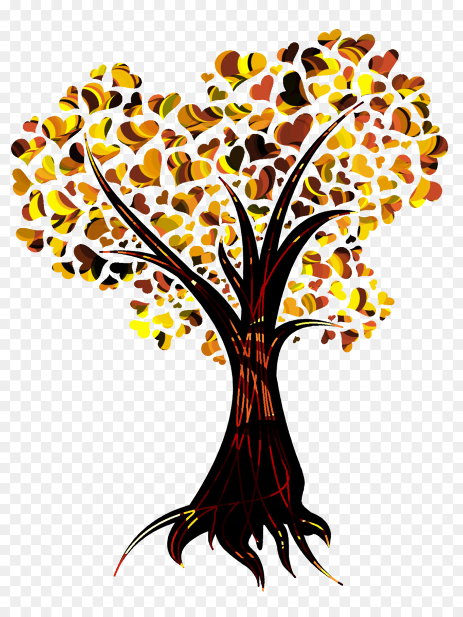 Tree Heart Autumn leaf color Clip art - heart tree png download - 1024*1365 - Free Transparent Tree png Download.