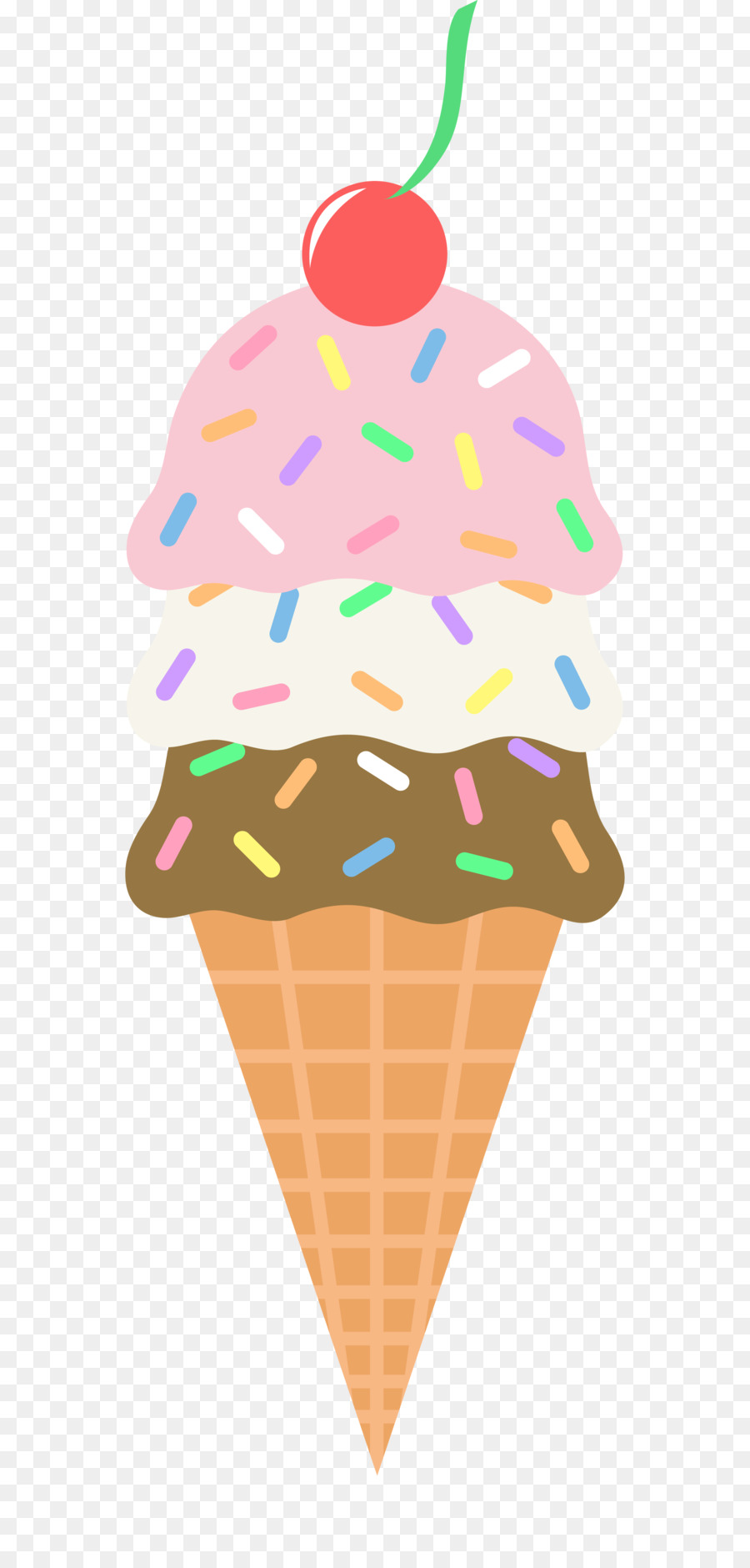 Ice cream cone Sundae Clip art - Ice Cliparts Transparent png download - 2713*5639 - Free Transparent Ice Cream png Download.