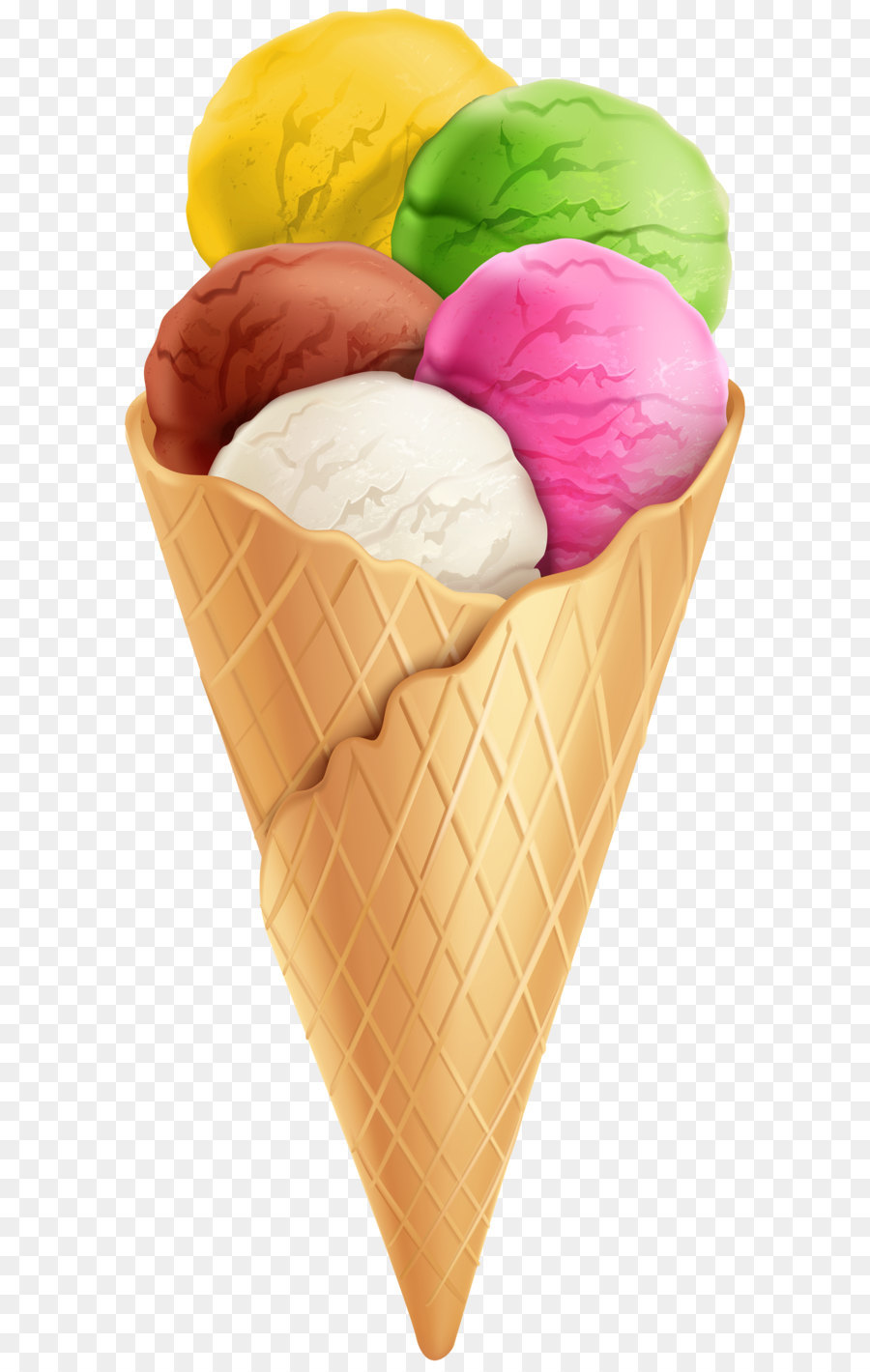 Ice cream cone Chocolate ice cream Neapolitan ice cream - Ice Cream Transparent PNG Clip Art Image png download - 3670*8000 - Free Transparent Ice Cream png Download.