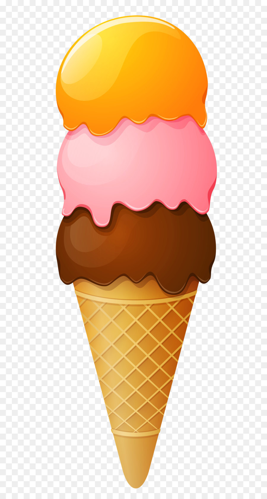 Ice cream cone Sundae Clip art - Transparent Ice Cream Cone PNG Clipart Picture png download - 1907*4882 - Free Transparent Ice Cream png Download.
