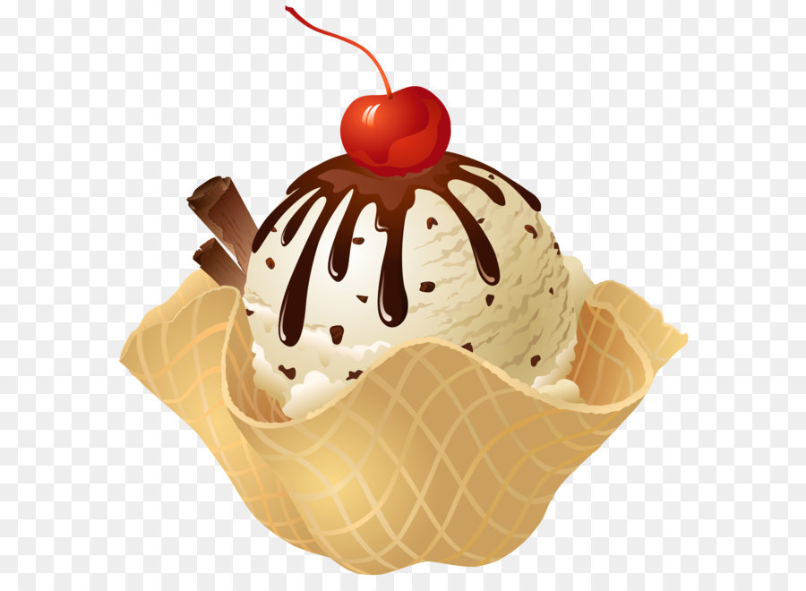 Ice cream cone Chocolate ice cream - Transparent Vanilla Ice Cream Waffle Basket PNG Picture png download - 3627*3627 - Free Transparent Ice Cream png Download.