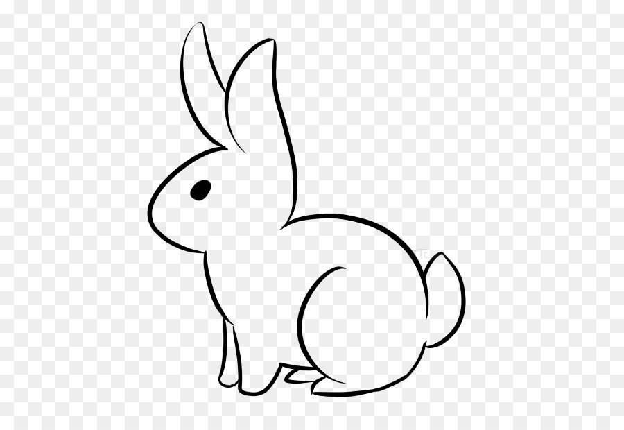 Line art Drawing Bugs Bunny Rabbit Clip art - rabbit png download - 509*602 - Free Transparent Line Art png Download.