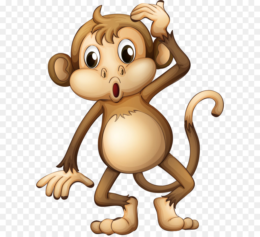 Monkey Clip art - Cartoon monkey png download - 3000*3760 - Free Transparent Monkey png Download.