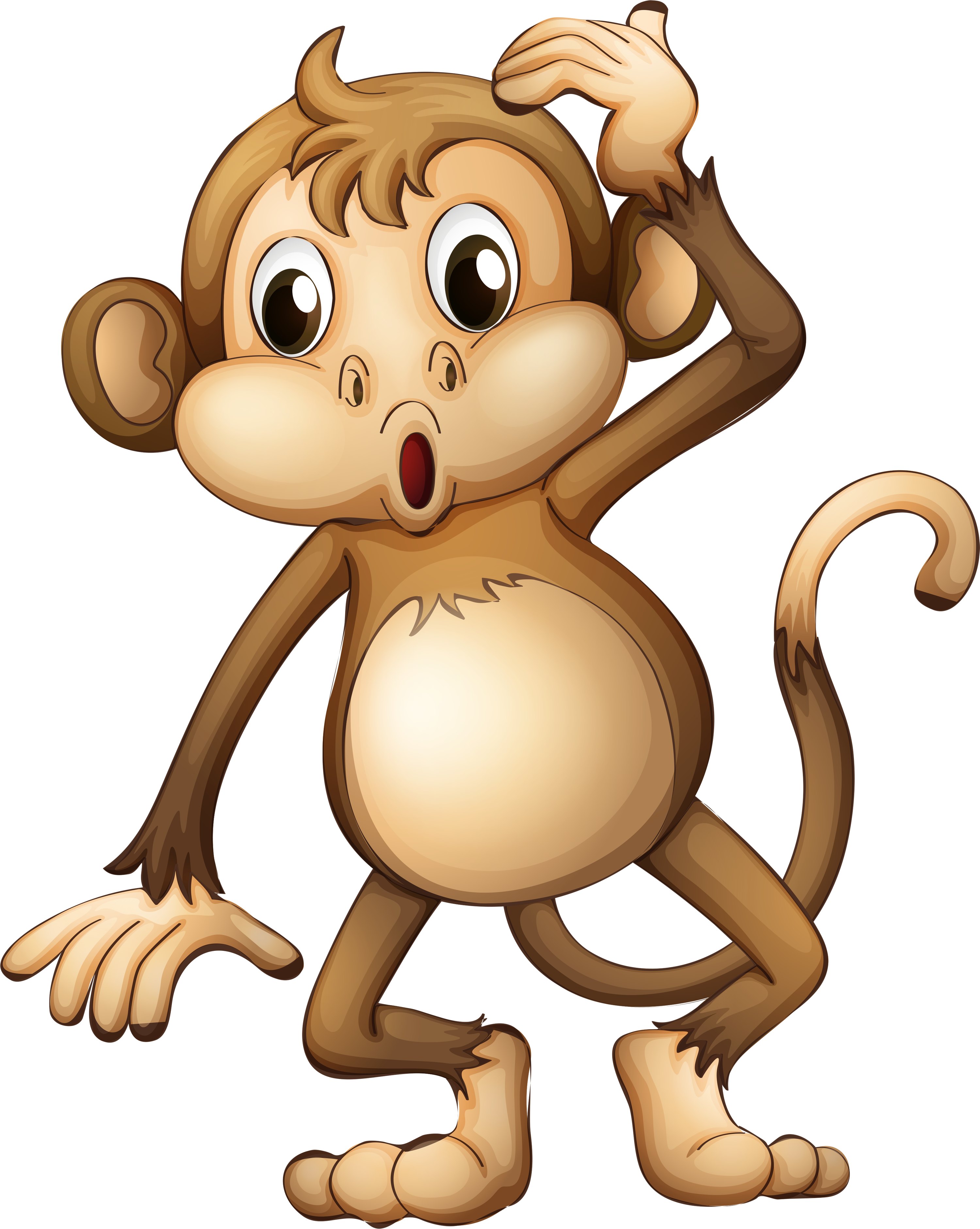 Monkey Clip art - Cartoon monkey png download - 3000*3760 - Free