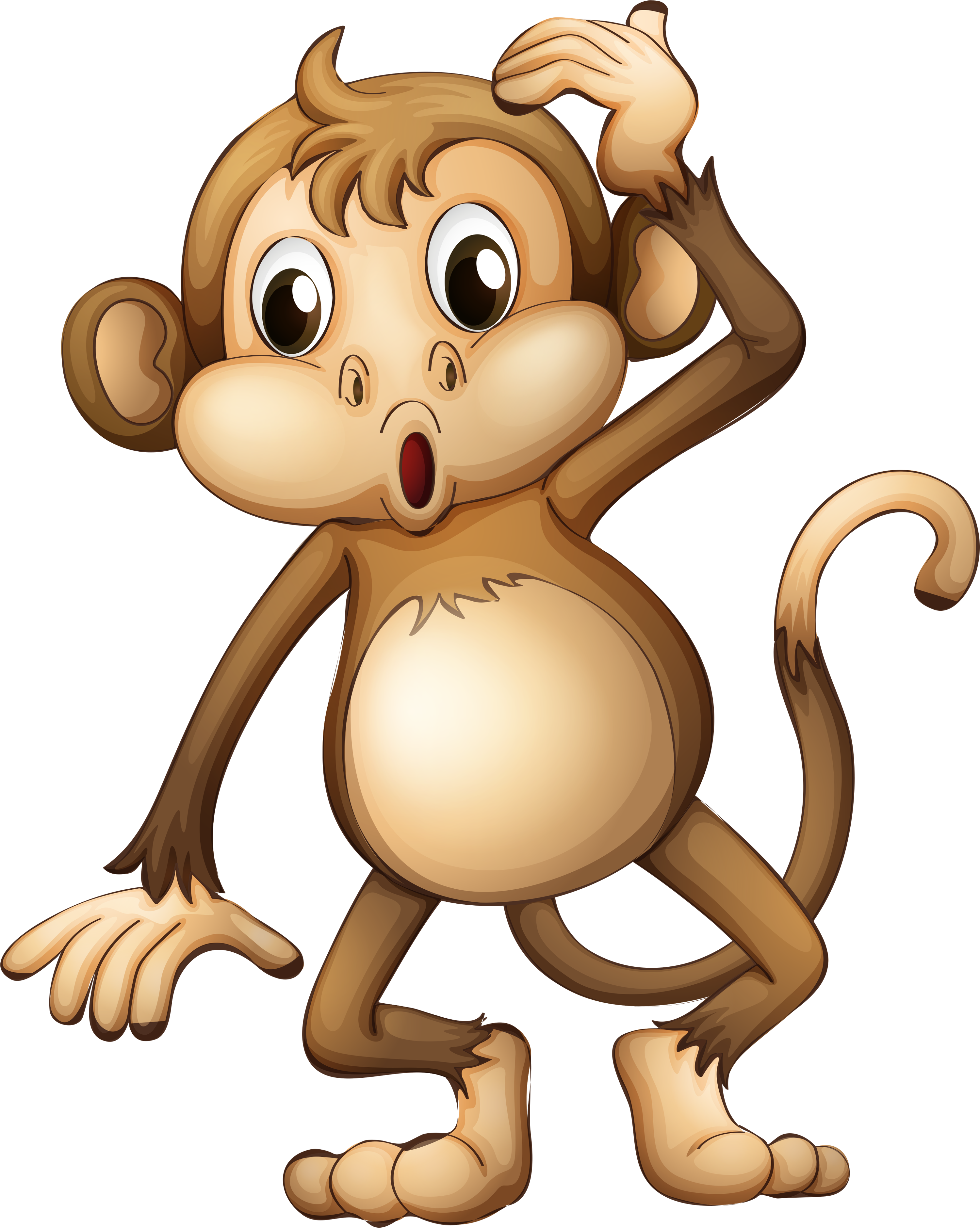 Monkey Free Cartoon Cliparts Clip Art Transparent Png   Realistic