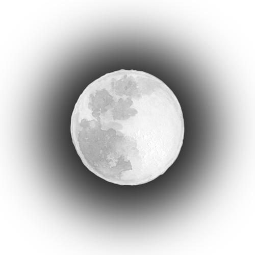 Full moon Drawing Lunar phase New moon - moon png download - 500*500