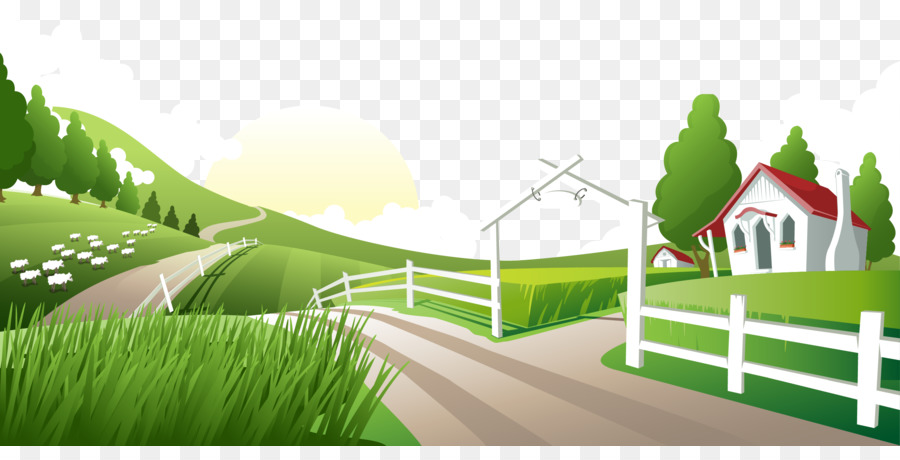 Nature Landscape - Vector road png download - 2501*1238 - Free Transparent Nature png Download.