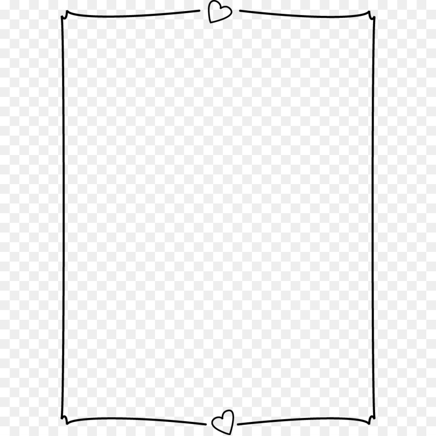 Black and white Angle Point Pattern - Heart Page Border png download - 793*1096 - Free Transparent Black And White png Download.