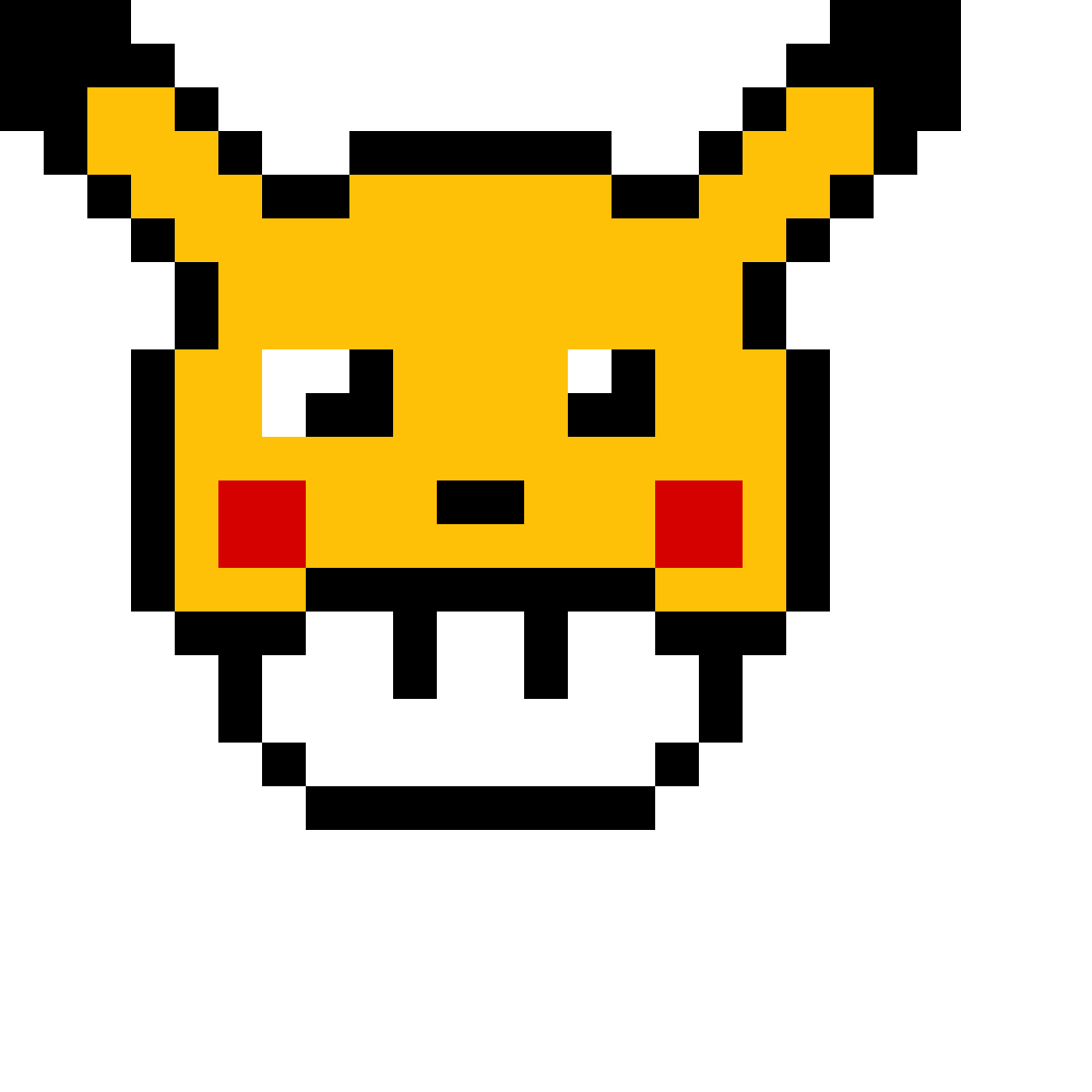 Pikachu Pikachu Pixel Art Minecraft Transparent Png X Images