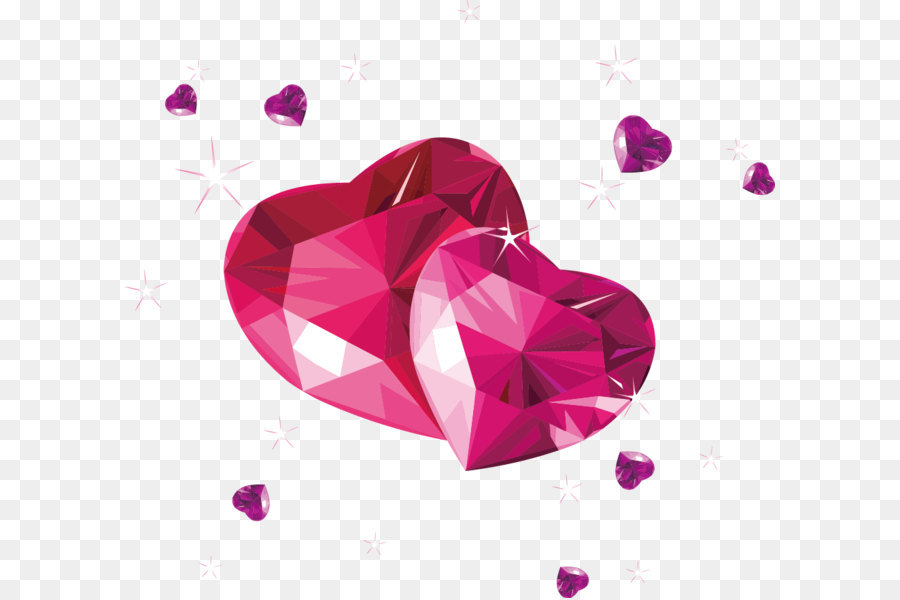Diamond Pearl Jewellery Pink Bracelet - Diamond Heart png download - 956*880 - Free Transparent Pink png Download.