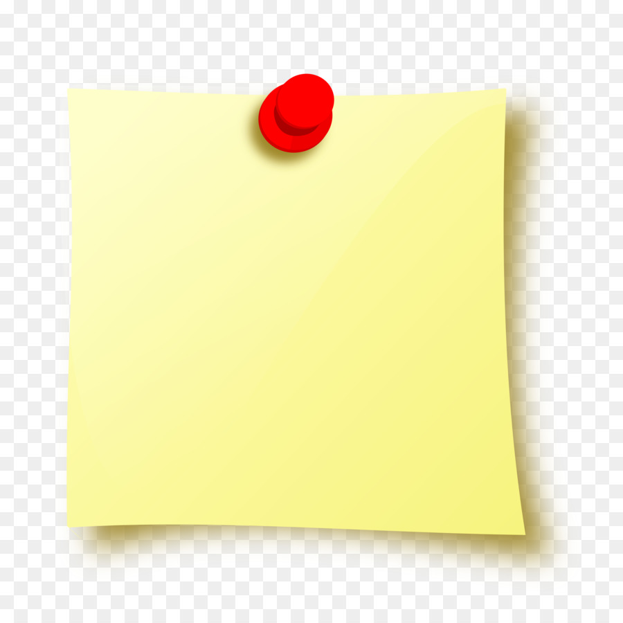 Paper Post-it note Material Yellow - sticky notes png download - 2400*2400 - Free Transparent Paper png Download.