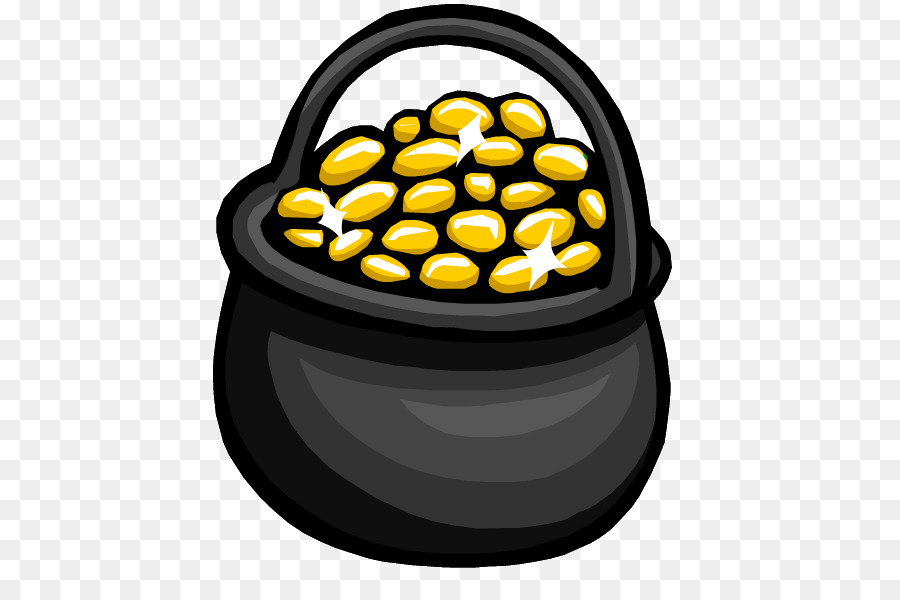 Club Penguin Gold Clip art - pot of gold png download - 525*581 - Free Transparent Club Penguin png Download.