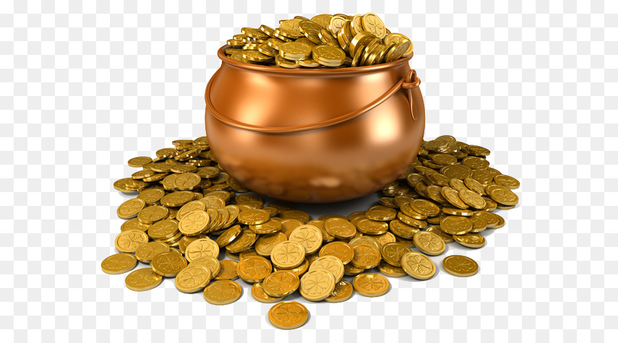 Gold coin Stock photography - gold pot png download - 667*500 - Free Transparent Gold png Download.