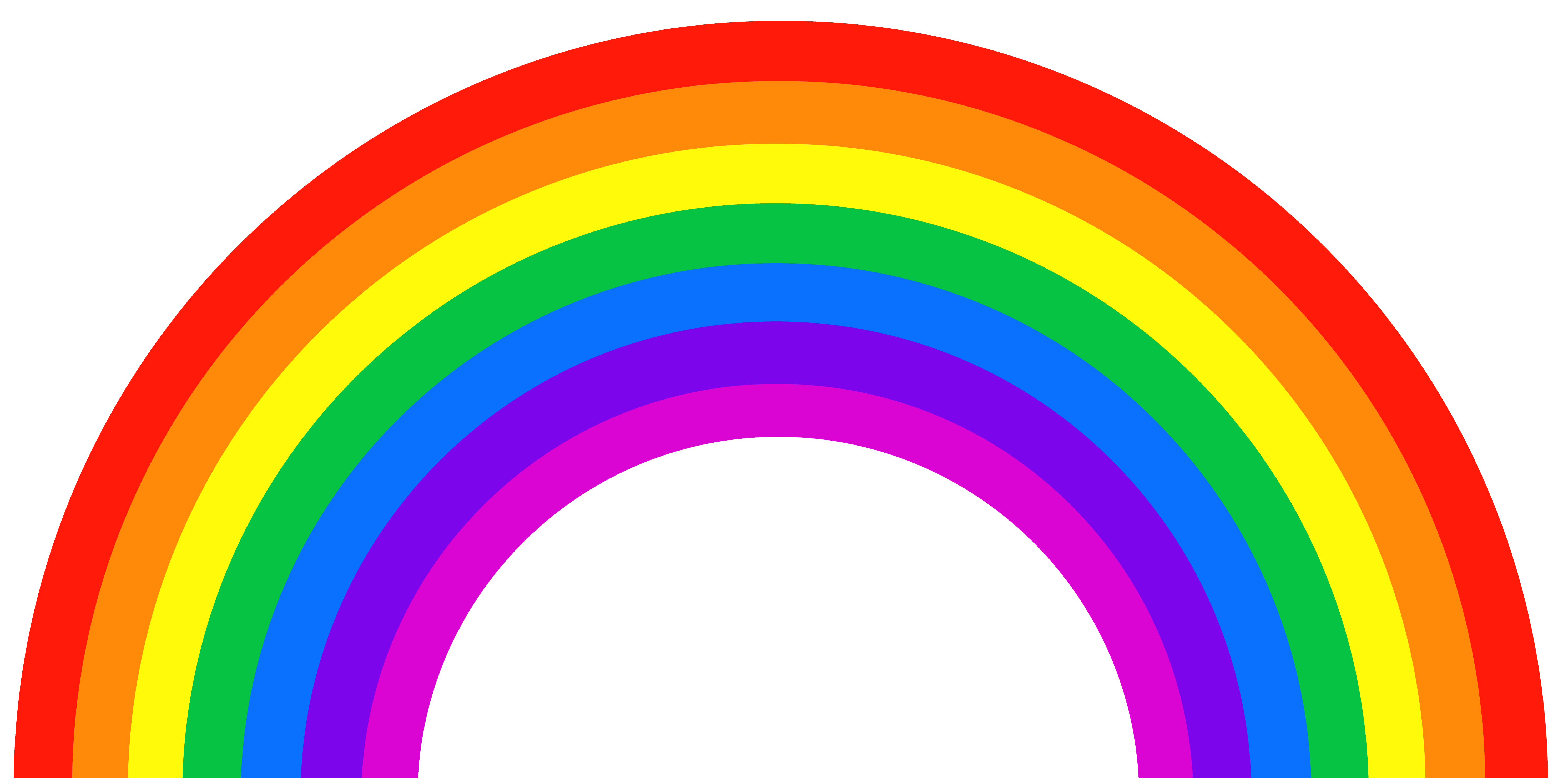 Rainbow Color ROYGBIV Light Orange - Rainbow PNG Clipart Picture png