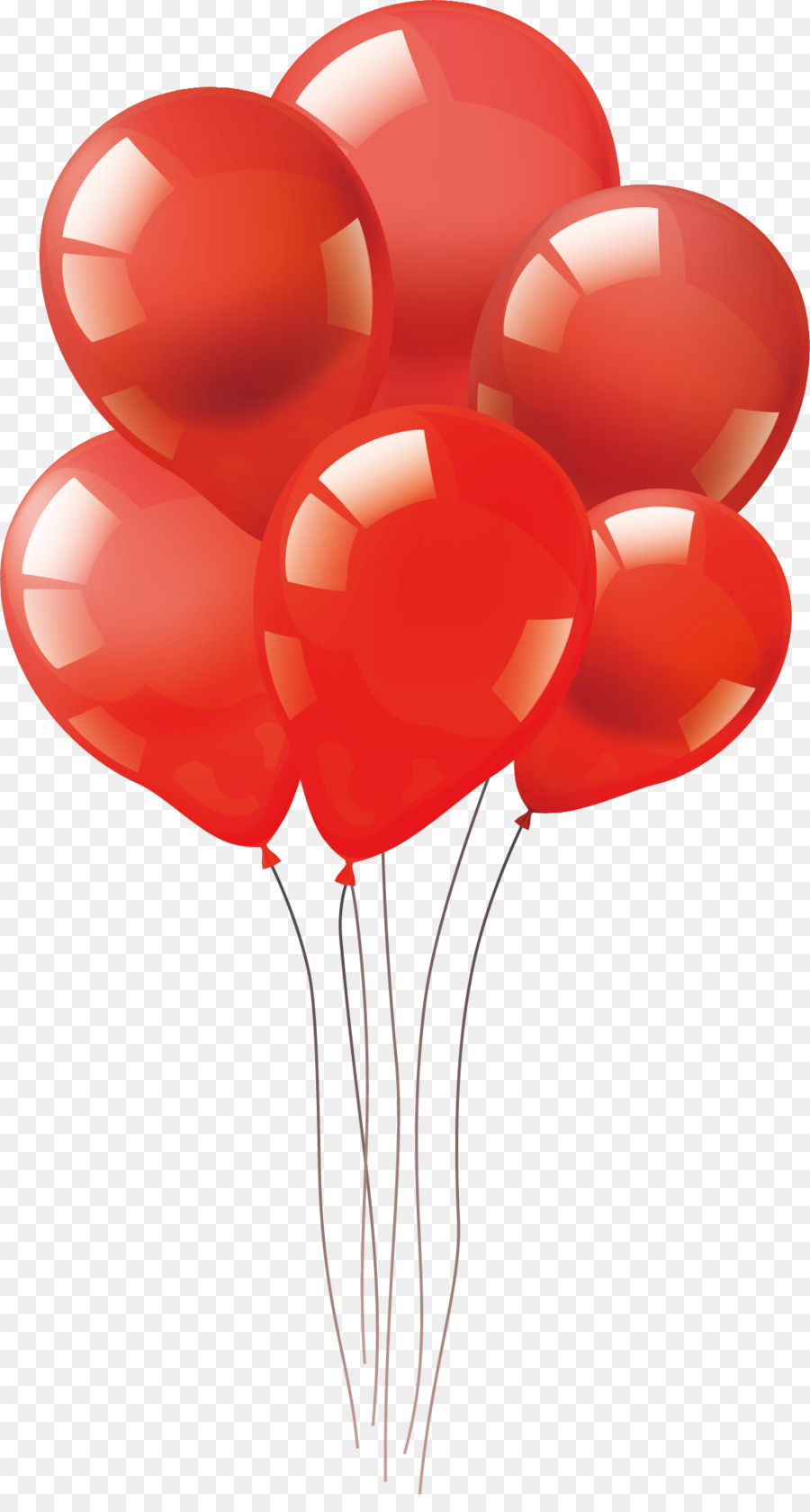 Balloon - Vector hand-painted red balloon png download - 1110*2049 - Free Transparent Balloon png Download.