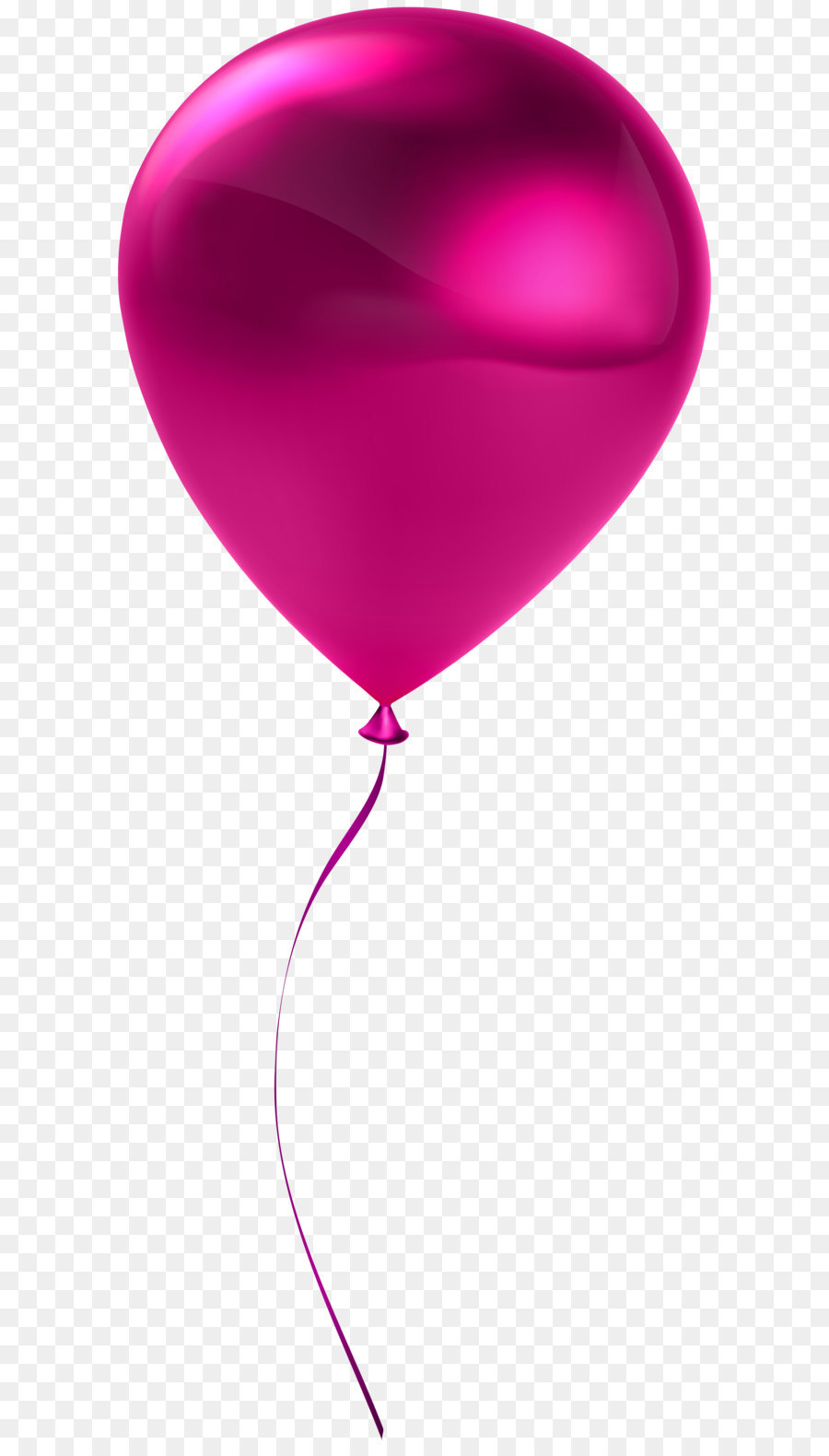 Red Heart Balloon - Single Pink Balloon Transparent Clip Art png download - 3309*8000 - Free Transparent Pink png Download.