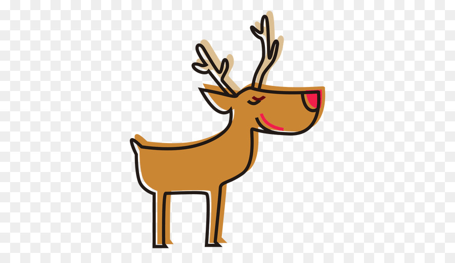 Reindeer Rudolph Drawing Clip art - Reindeer png download - 512*512 - Free Transparent Reindeer png Download.