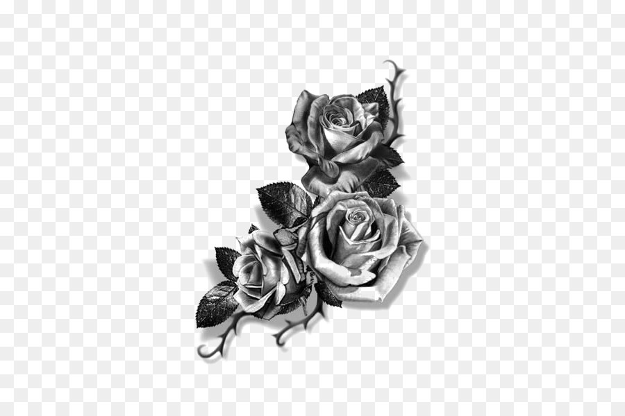 Sleeve tattoo Forearm Flash Cover-up - Rose sketch png download - 424*600 - Free Transparent Tattoo png Download.