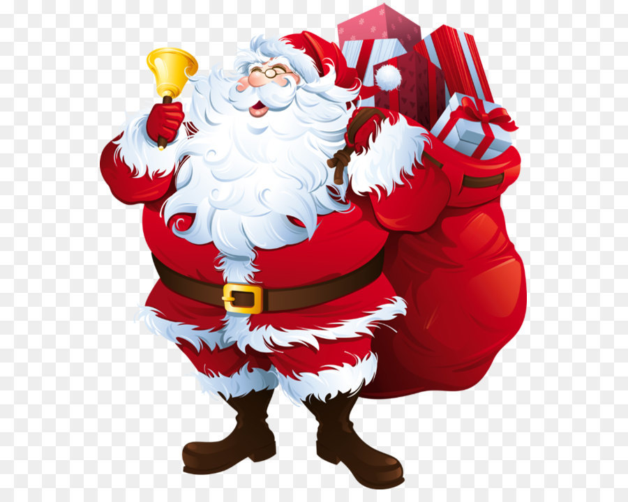 Santa Claus Clip art - Transparent Santa Claus with Big Bag Clipart png download - 615*702 - Free Transparent Rudolph png Download.