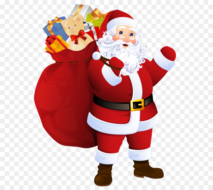 Santa Claus P�re No�l Clip art - Transparent Santa Claus with Bag of Gifts png download - 5461*6678 - Free Transparent Santa Claus png Download.