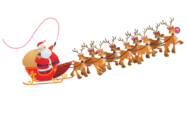 Santa Claus Reindeer Sled Clip art - Santa Claus PNG Transparent Images