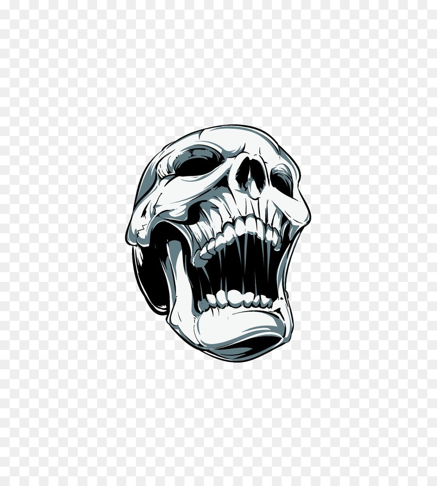 Skull Screaming Clip art - Skull png download - 707*1000 - Free Transparent Skull png Download.