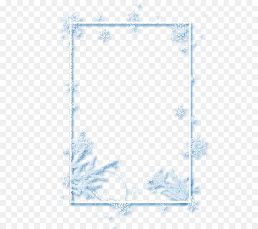 Snowflake Clip art - Blue Fresh Snow Border Texture png download - 565*800 - Free Transparent Snow png Download.