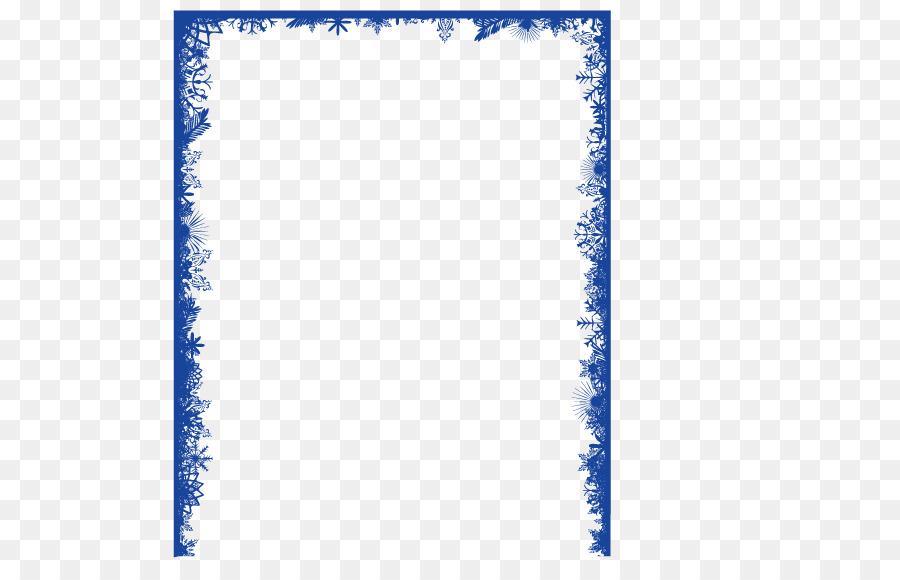 Snowflake Clip art - Blue Snowflake Border png download - 567*567 - Free Transparent Snowflake png Download.