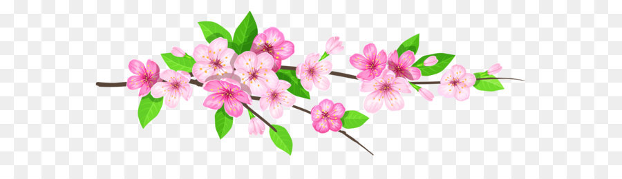 Clip art - Pink Spring Branch PNG Image png download - 7312*2714 - Free Transparent Branch png Download.